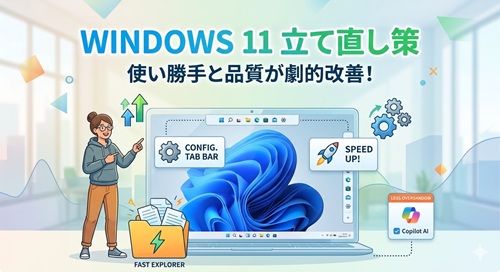 【Windows11】ついに本気の立て直し！？使い勝手と品質改善へ。ユーザー待望の「あの機能」も復活？