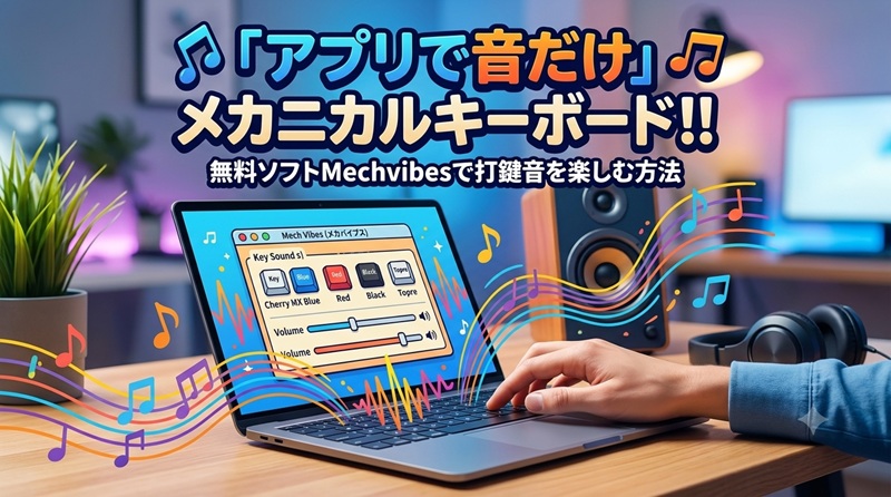 いつものキーボードをメカニカルキーボードの音にする方法