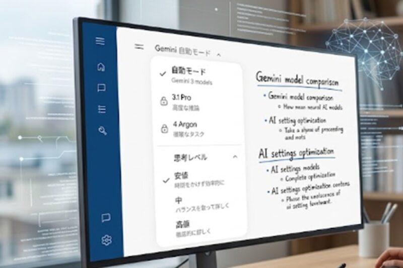 【2026年最新】Geminiの「モデル選択」と「思考レベル」とは？鍵マーク（4 Argon利用）の料金と「＠ツール」の使い方は？