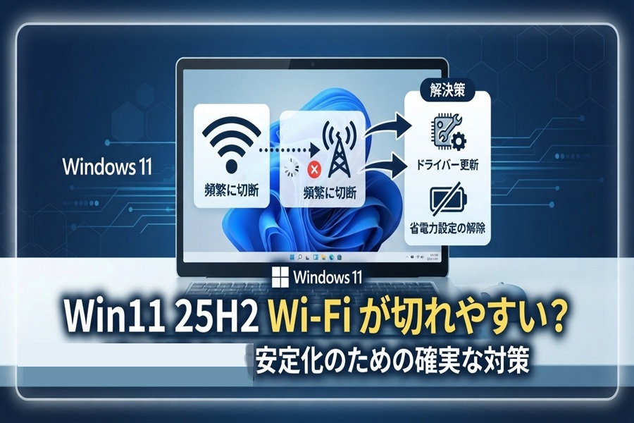 Windows11でWi-Fiが頻繁に切れる時の原因と解決策は？